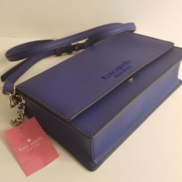 NWT Kate Spade Cameron Monotone Deep Azure Convertible Crossbody Shoulder Bag - Picture 9 of 11